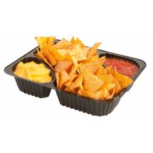 Nacho trays, large, 2 dips