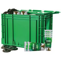 Grüne Sammelbox + Becher Baum, 0,5 l