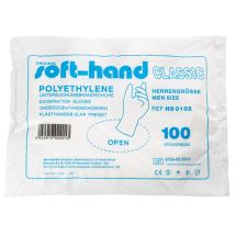 Disposable gloves, PE, men size