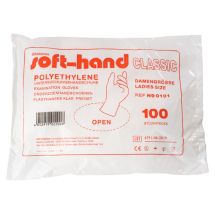 Disposable gloves, PE, ladies size