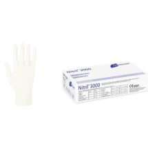 Disposable Nitril gloves, white, size L