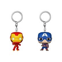 Premiums - Key Chain Set Marvel - Merchandise Funko Figures