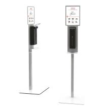Disinfection dispenser - manual - with stand silver/black