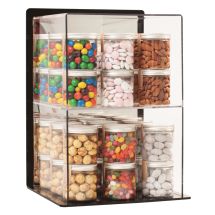 Plexi display for confectionery jars