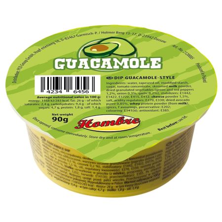 Hombre Guacamole Dip Portionsbecher