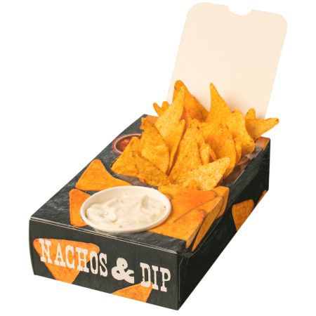 Nachobox, Pappe, 1 Dip