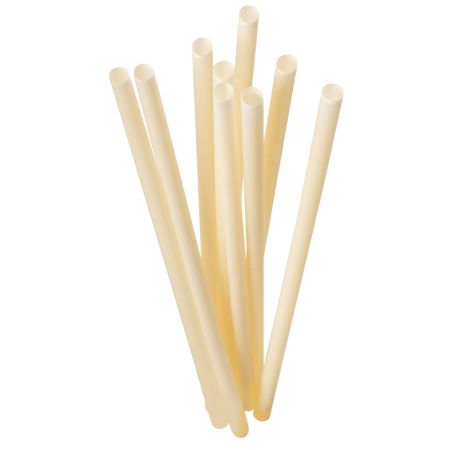 Organic drinking straws natural color 27 cm 