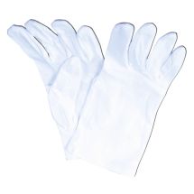 Cotton gloves, white