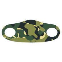 Stoffmaske für Erwachsene, Camourflage, grün