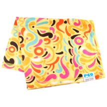 Round scarf for adults: pattern 4, yellow