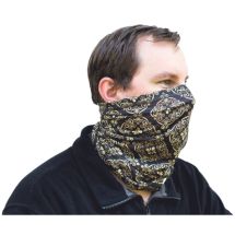 Round scarf for adults: pattern 13, black/gold