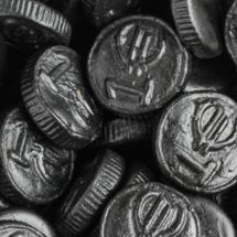 
Licorice-Euro-coins 
