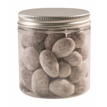 Chocolate Covered Almonds, dusted white