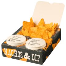 Nachobox, Pappe, 2 Dips