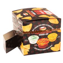 Hombre Nachos & Sour Cream Dip box x 12
