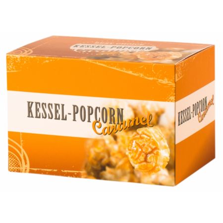 Folding boxes kettle popcorn caramel, size 2