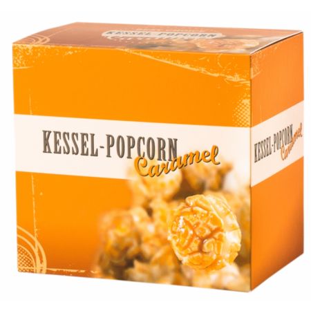 Faltschachtel Kesselpopcorn Caramel, Gr. 3