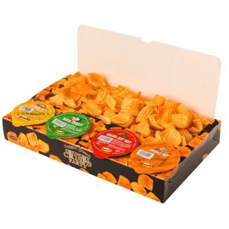 Crunchy Crisps Box, 4 Dips