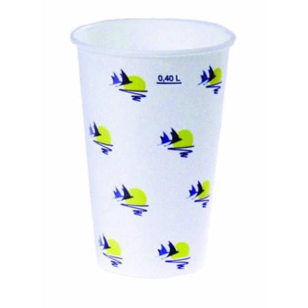 Drinking cups neutral, 0.4 l