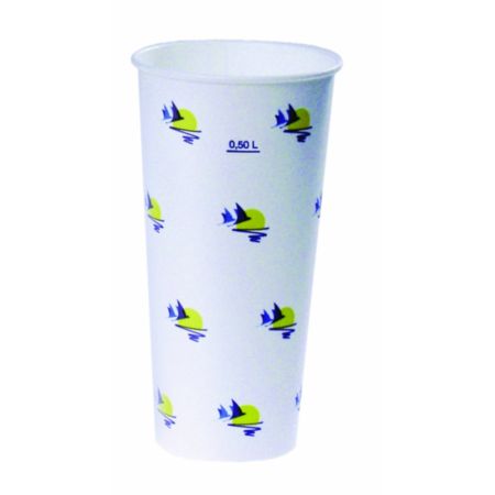 Drinking cups neutral, 0.5 l