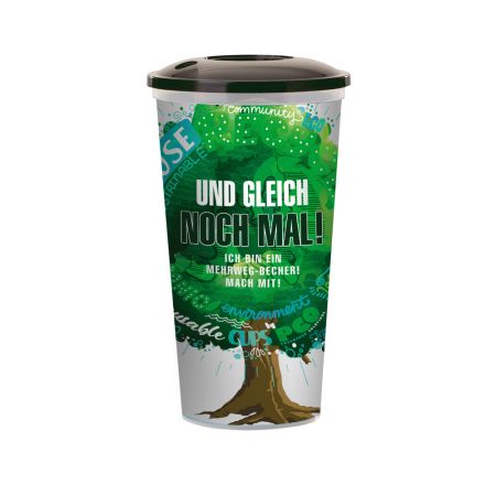 Mehrwegbecher Design Baum,  0,75 l