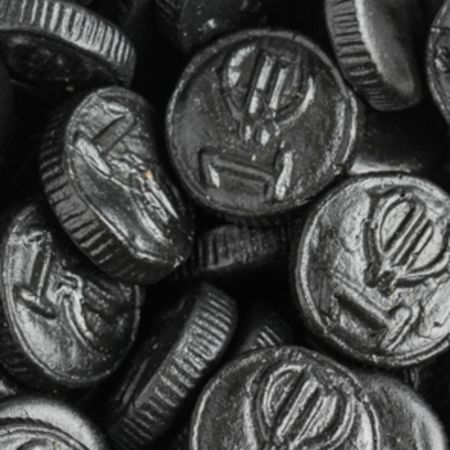 Lakritz-Euro-Münzen