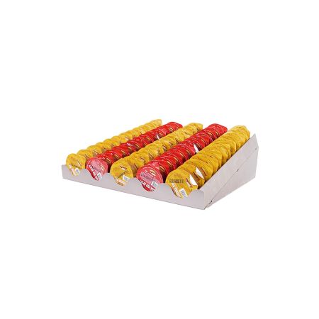 
Dip bowl dispenser for cabinet warmers 5-fold on shelf 